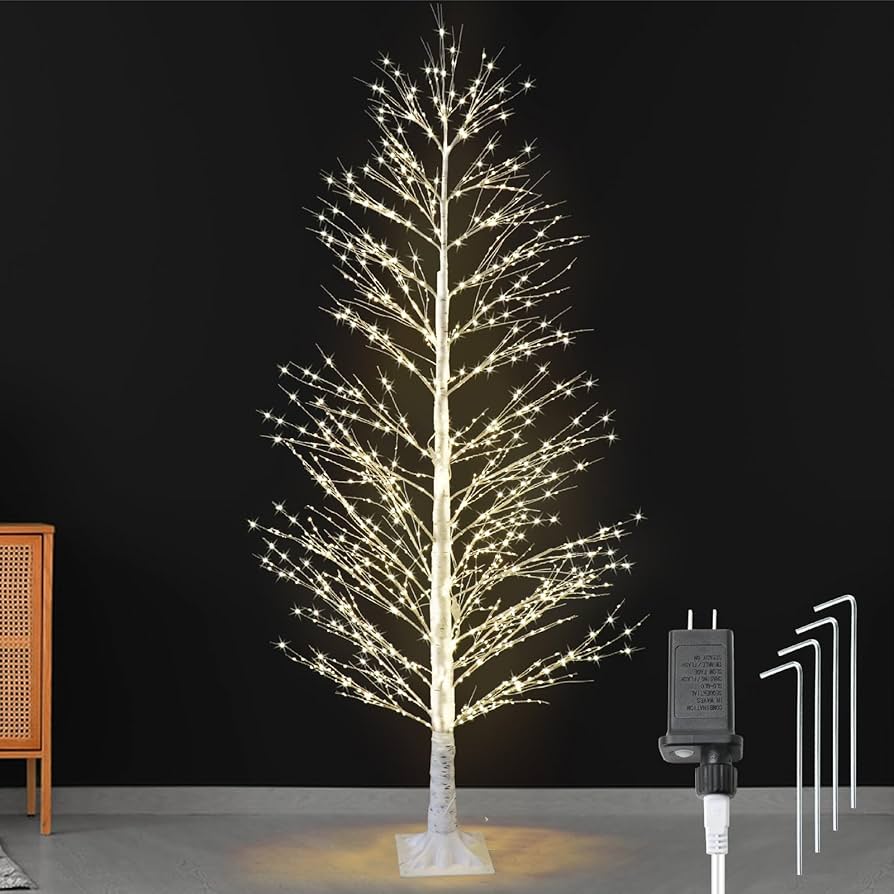 Amazon.com: Lituplife 6FT Enchanting Birch Tree with 1300
